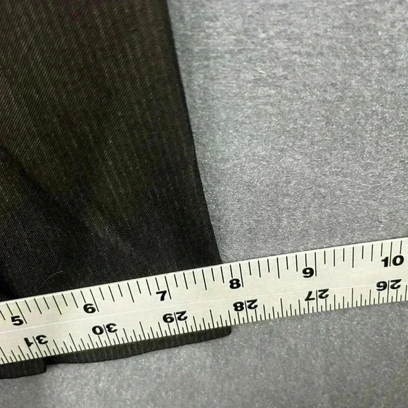 Kenneth Cole Reaction Dress Pants Men’s 32/32 Black Gray Pinstriped Stretch 0337 - Picture 6 of 9